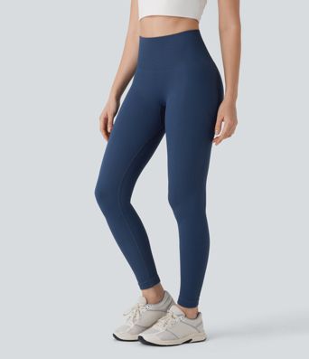 Seamless Flow High Waisted Tummy Control Butt Lifting 7/8 Yoga Leggings