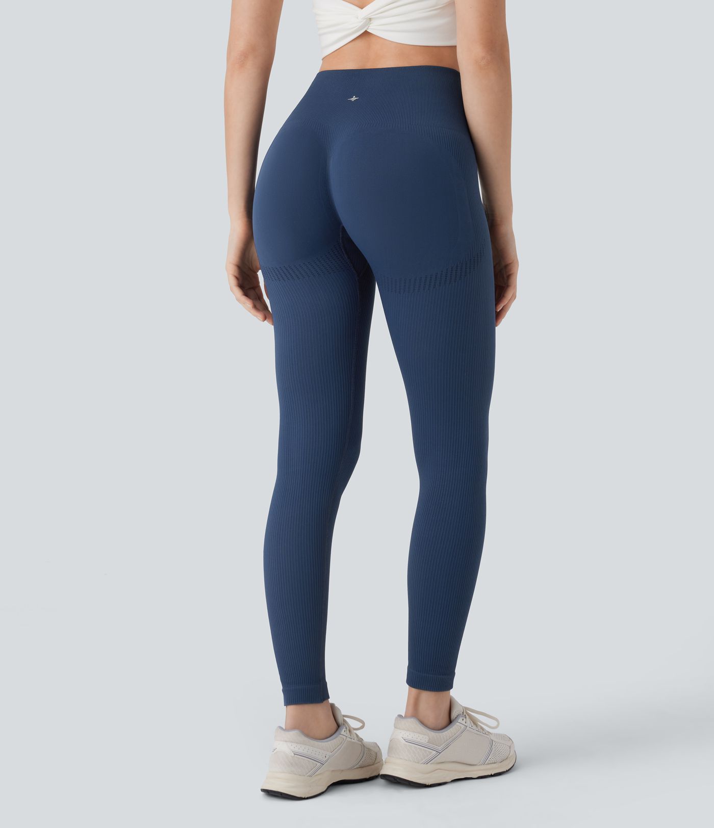 Seamless Flow High Waisted Tummy Control Butt Lifting 7/8 Yoga Leggings