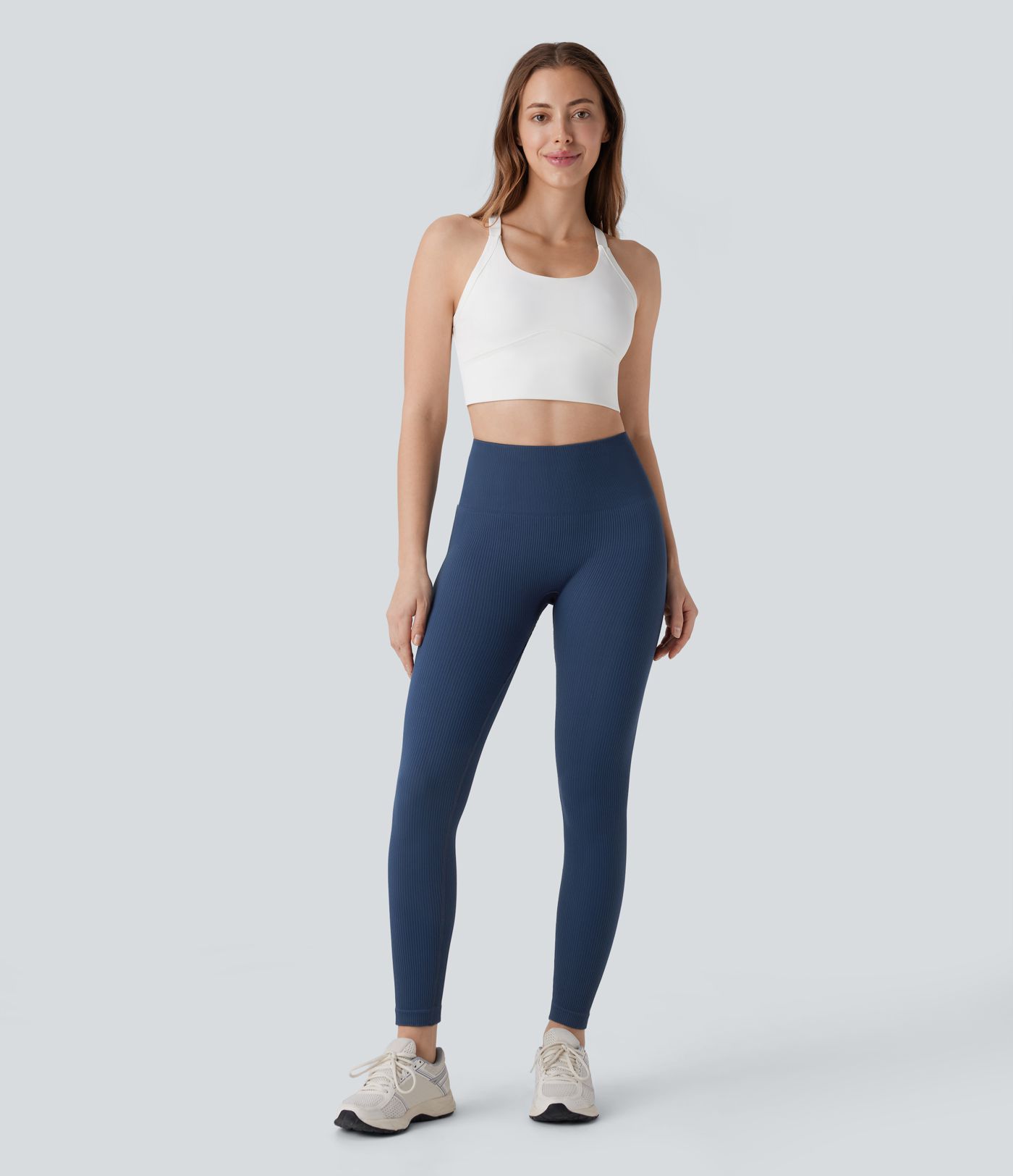 Seamless Flow High Waisted Tummy Control Butt Lifting 7/8 Yoga Leggings