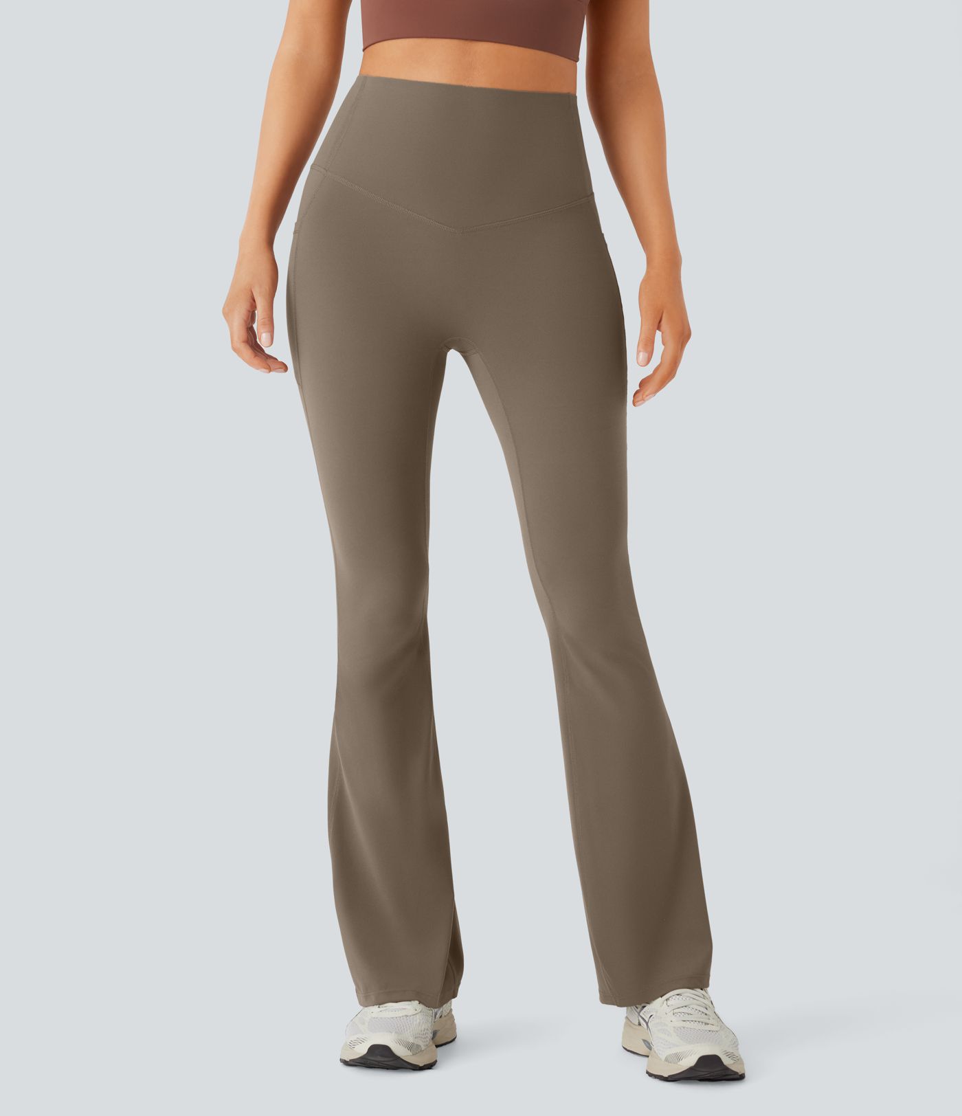 Halara UltraSculpt™ High Waisted Tummy Control Pocket Shaping Yoga Bootcut Leggings