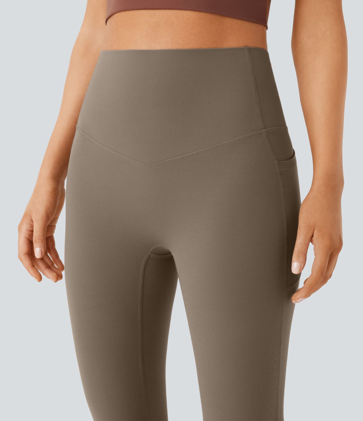 Halara UltraSculpt™ High Waisted Tummy Control Pocket Shaping Yoga Bootcut Leggings