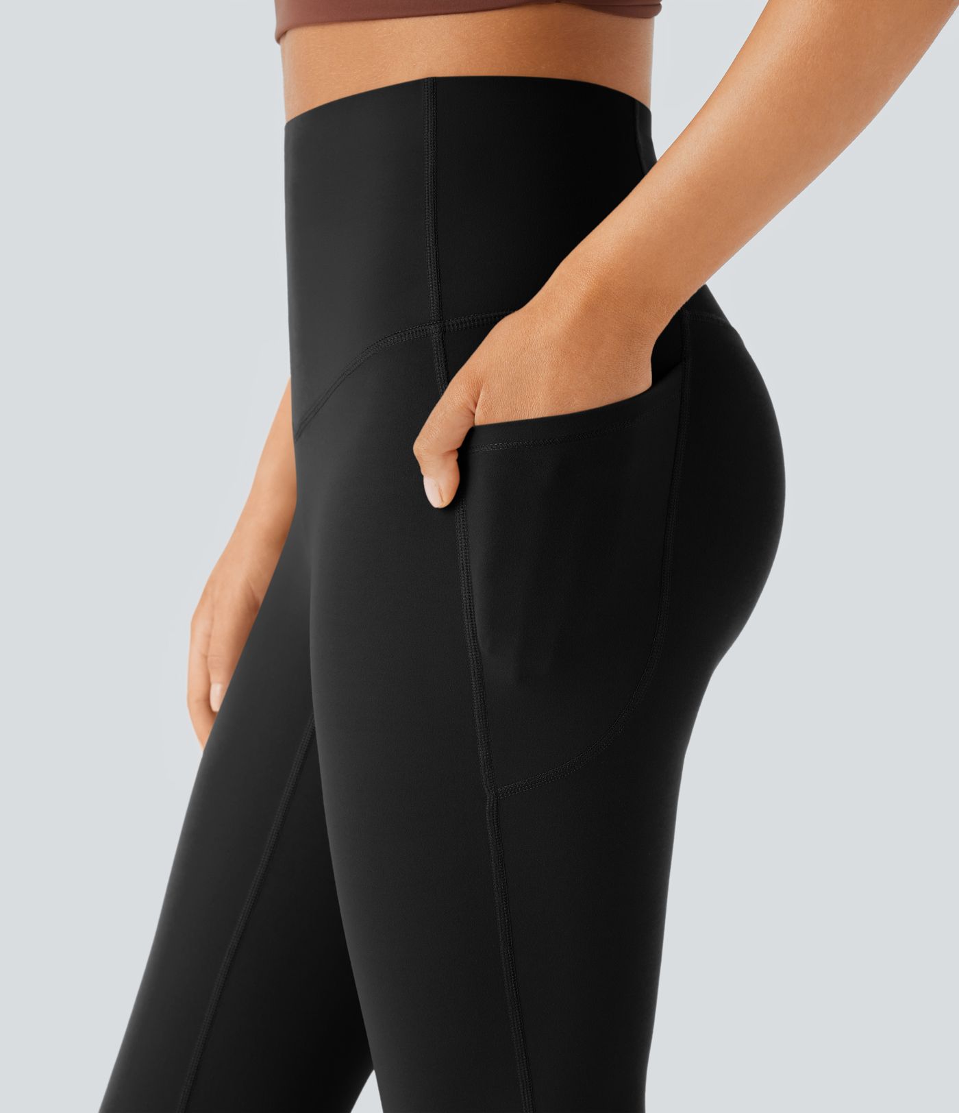 Halara UltraSculpt™ High Waisted Tummy Control Pocket Shaping Yoga Bootcut Leggings