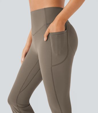 Halara UltraSculpt™ High Waisted Scrunch Butt Lifting Tummy Control Pocket Shaping Yoga Bootcut Leggings