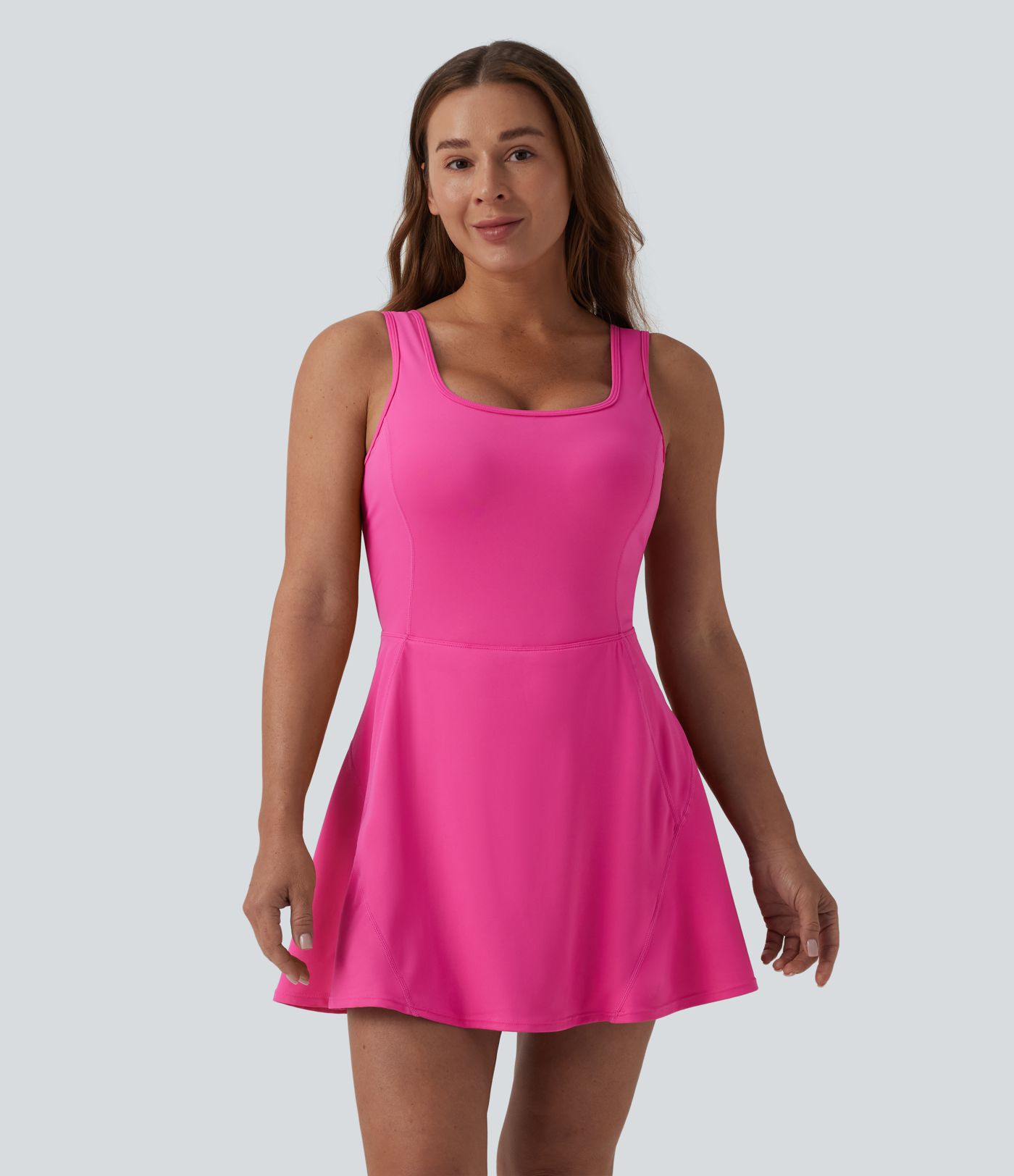 SoftlyZero™ Airy U Neck 2-in-1 Pocket Mini Cool Touch Dance Active Dress DD-F Cups-Easy Peezy SoftlyZero™ Airy U Neck 2-in-1 Pocket Mini Cool Touch Dance Active Dress DD-F Cups-Easy Peezy