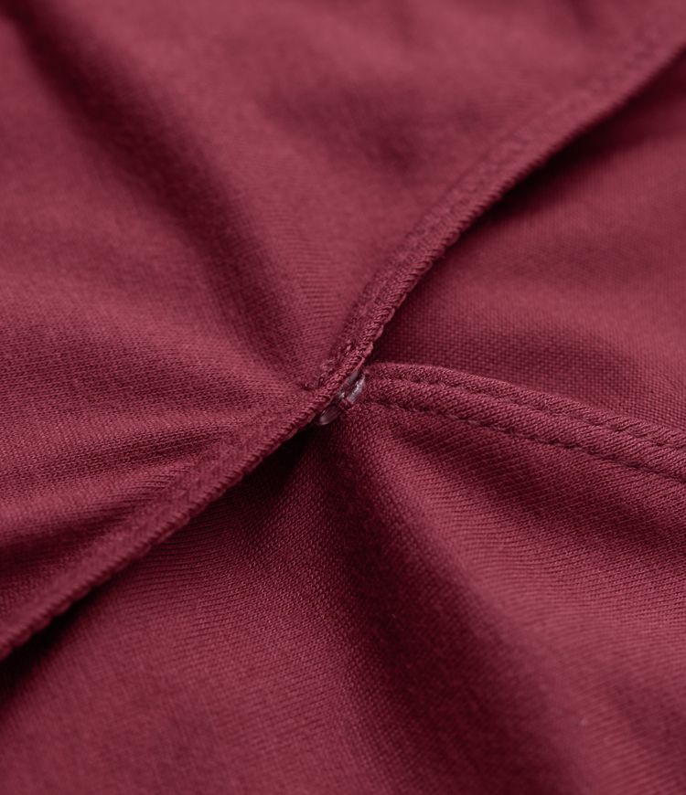 Robe micro mini moulante décontractée col V manches courtes dos noué