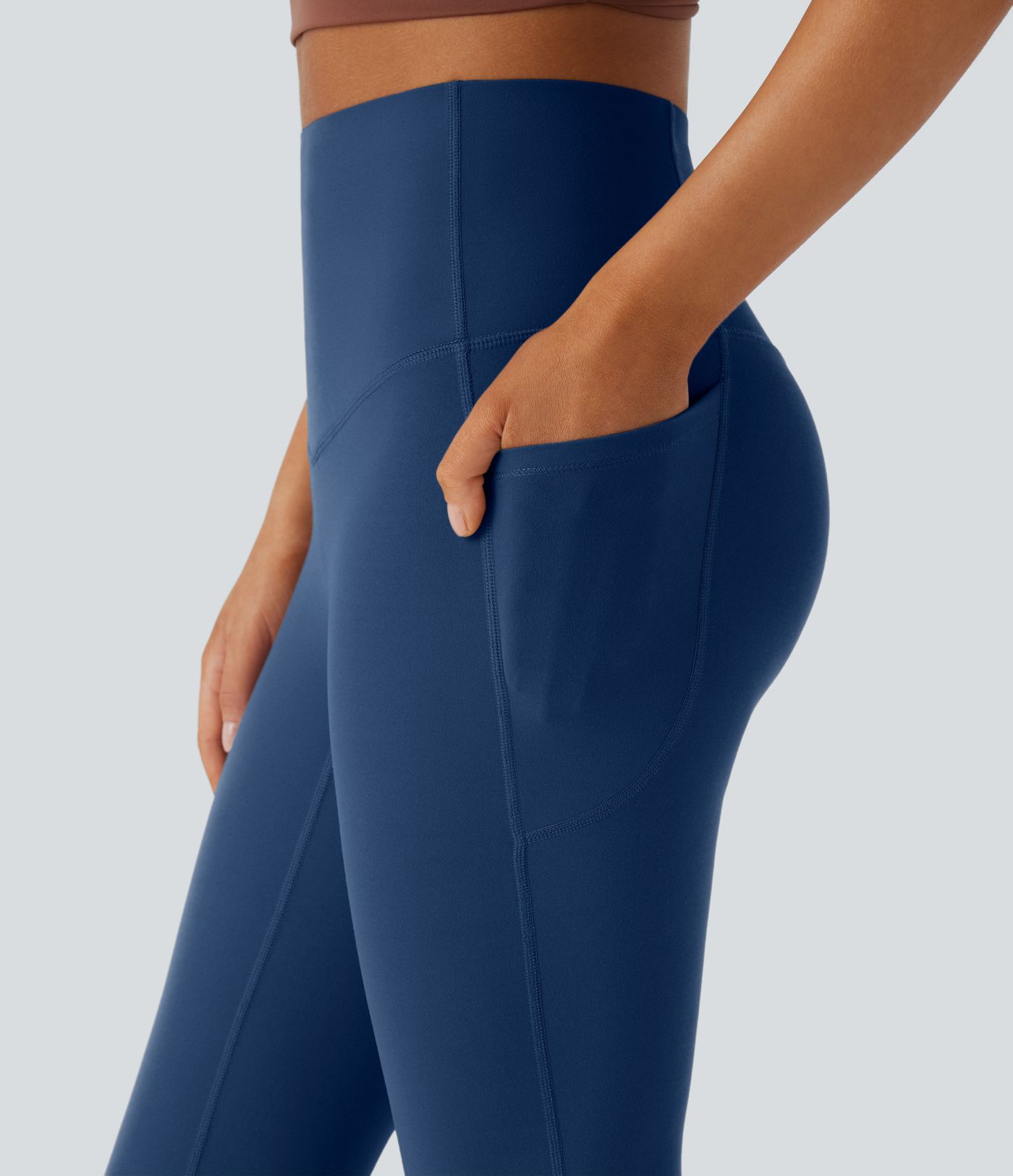 Halara UltraSculpt™ High Waisted Tummy Control Pocket Shaping Yoga Bootcut Leggings
