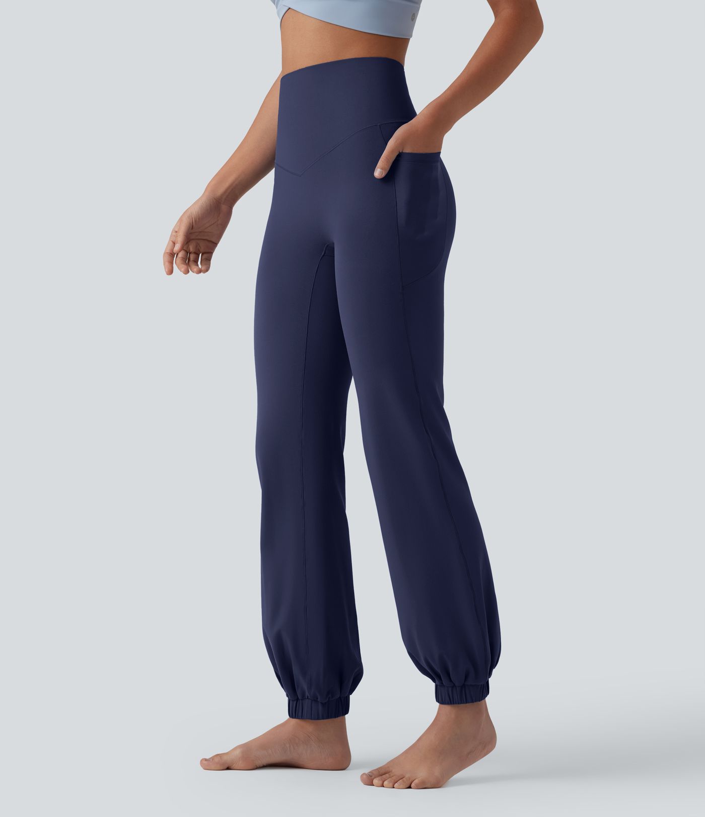 SoftlyZero™ High Waisted Tummy Control Dance Balloon Joggers with Pockets