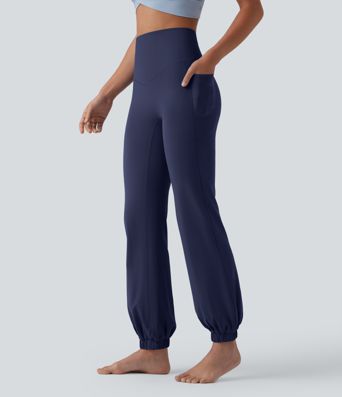 SoftlyZero™ High Waisted Tummy Control Dance Balloon Joggers with Pockets