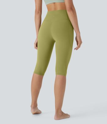 Halara UltraSculpt™ High Waisted Tummy Control Pedal Pusher Yoga Leggings with Pockets