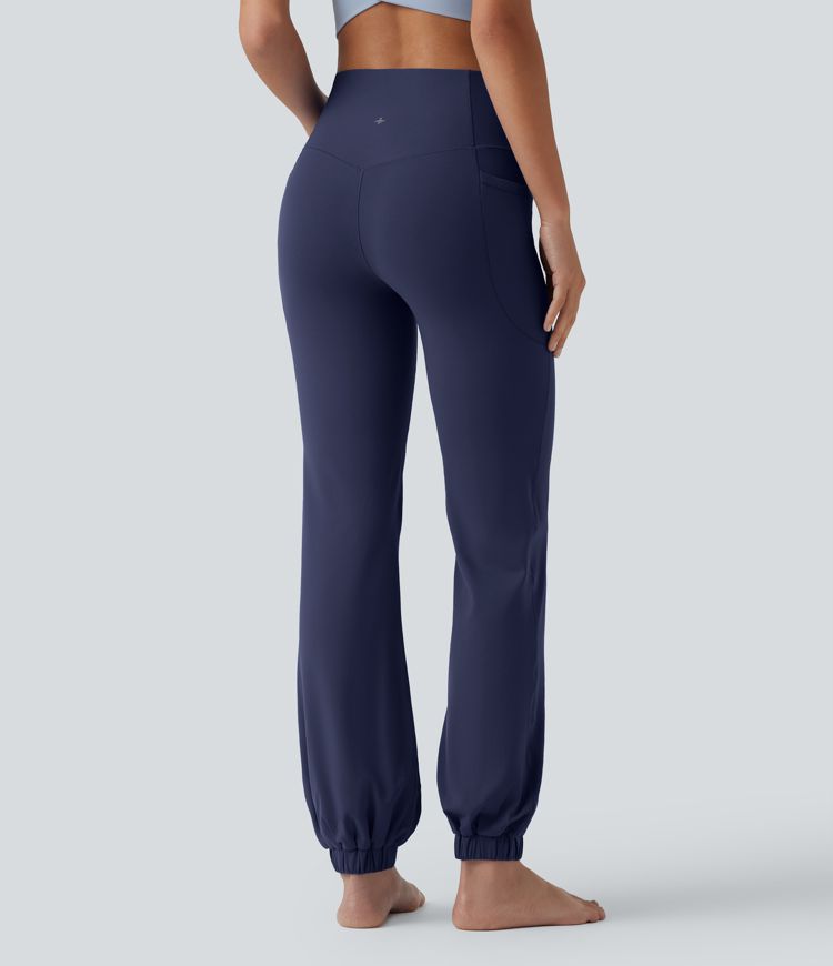 SoftlyZero™ High Waisted Tummy Control Dance Balloon Joggers with Pockets