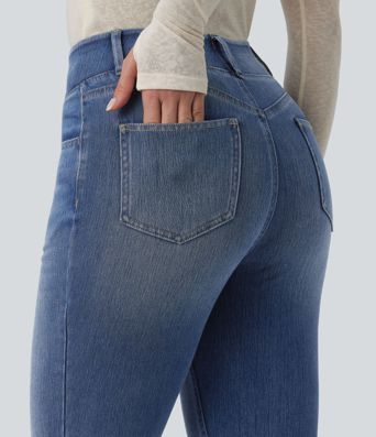 Halara Flex™ High Waisted Flare Casual Jeans with Pockets