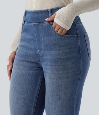 Halara Flex™ High Waisted Flare Casual Jeans with Pockets