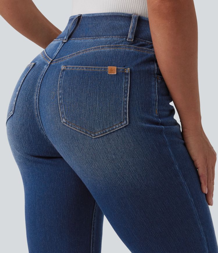 Halara Flex™ High Waisted Flare Casual Jeans with Pockets