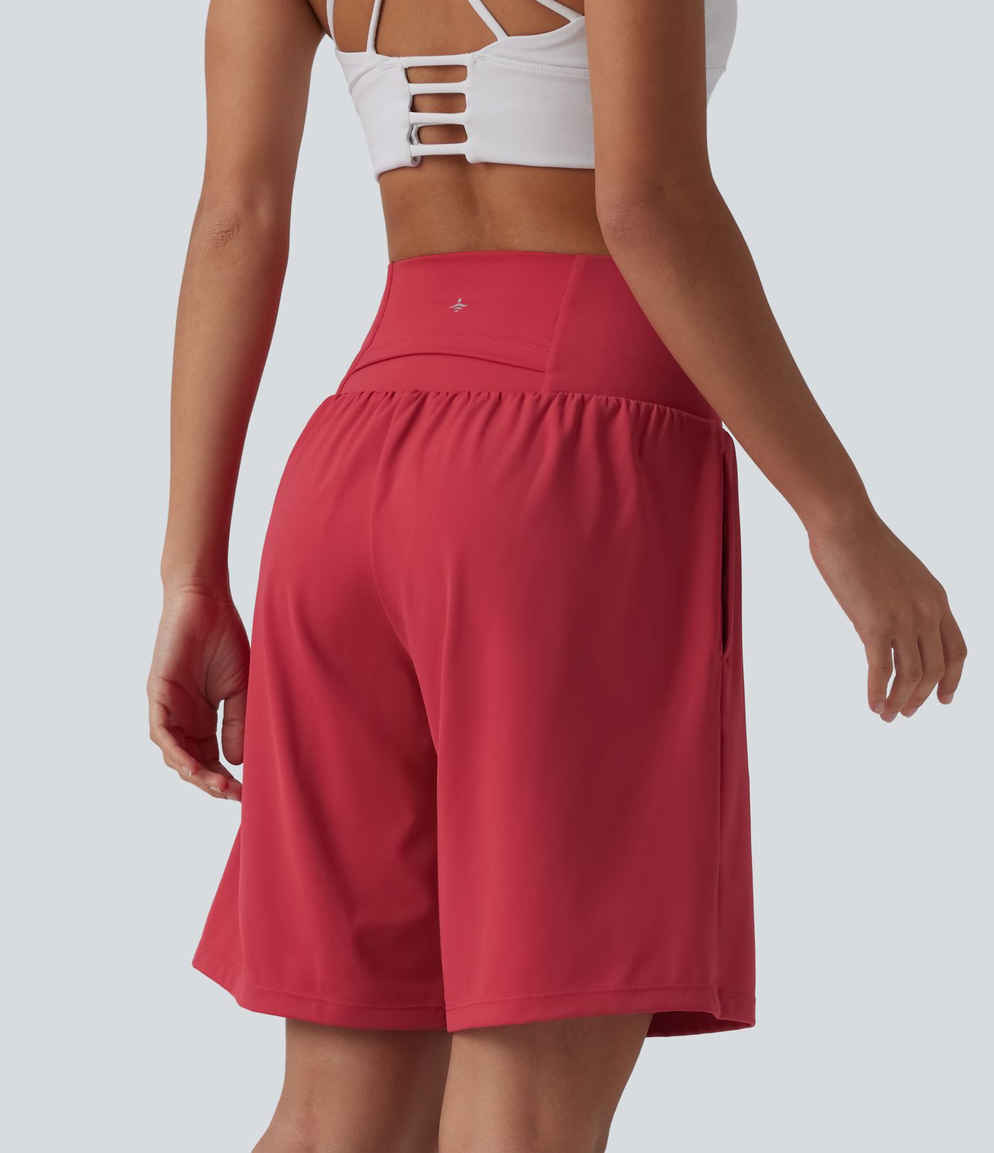 SoftlyZero™ Airy Super High Waisted 2-in-1 Cool Touch Yoga Shorts 9" with Pockets