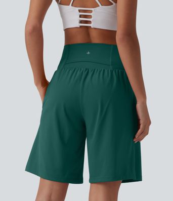 SoftlyZero™ shorts de yoga 2 en 1, alto súper alto, con sensación fresca al tacto, 9" con bolsillos