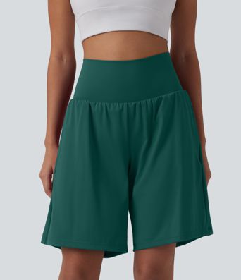 SoftlyZero™ shorts de yoga 2 en 1, alto súper alto, con sensación fresca al tacto, 9" con bolsillos