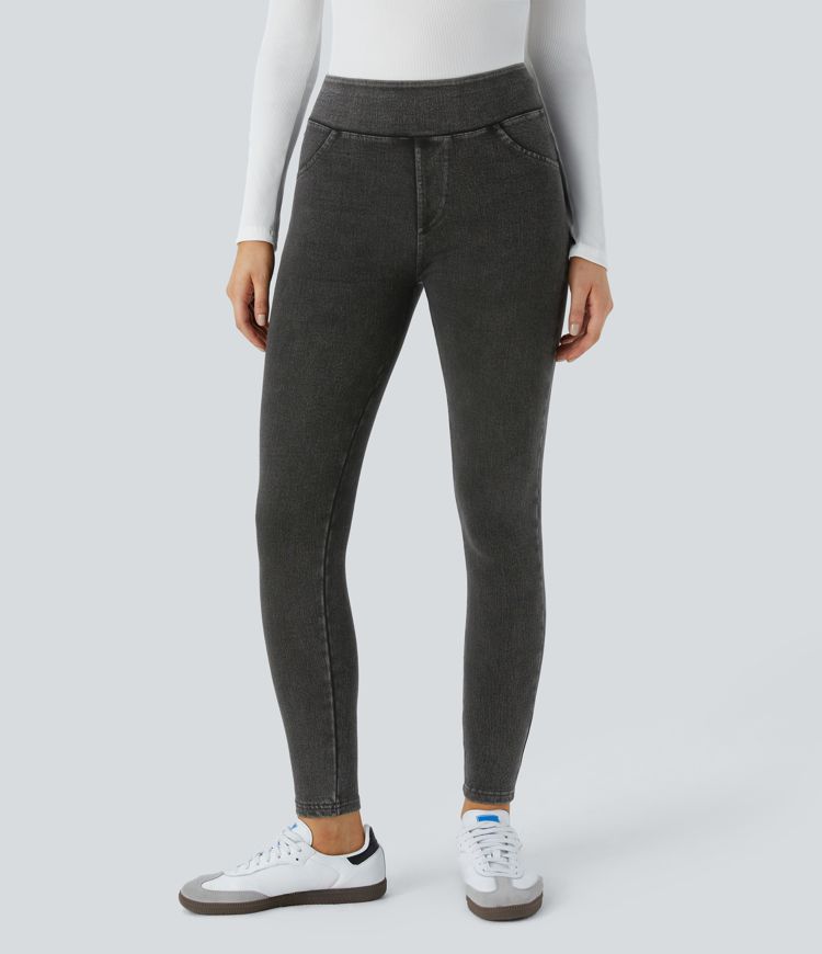 Halara Flex™ Denim Heat High Waisted Pocket Casual Leggings