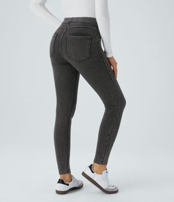 Halara Flex™ Denim Heat High Waisted Pocket Casual Leggings