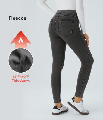 Halara Flex™ Denim Heat High Waisted Pocket Casual Leggings