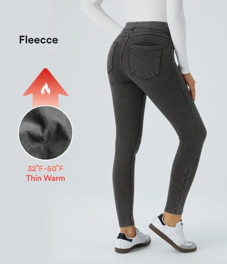 Halara Flex™ Denim Heat High Waisted Pocket Casual Leggings