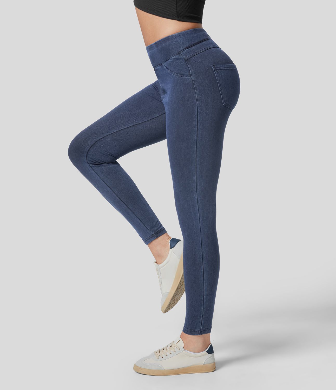 Legging en denim taille haute Halara Flex™ Denim Heat avec poches