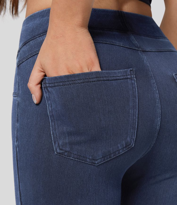 Legging en denim taille haute Halara Flex™ Denim Heat avec poches