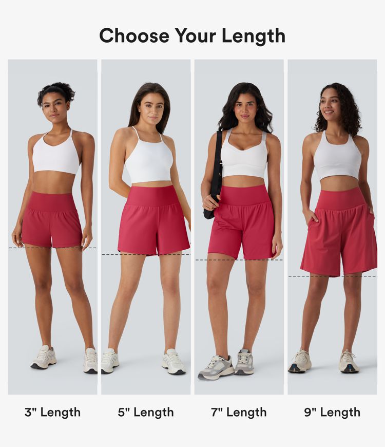 SoftlyZero™ Airy Super High Waisted 2-in-1 Cool Touch Yoga Shorts 9" with Pockets