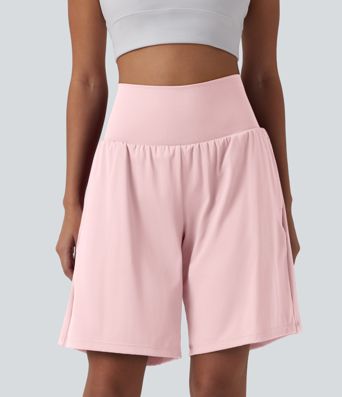 SoftlyZero™ Airy Super High Waisted 2-in-1 Cool Touch Yoga Shorts 9" with Pockets