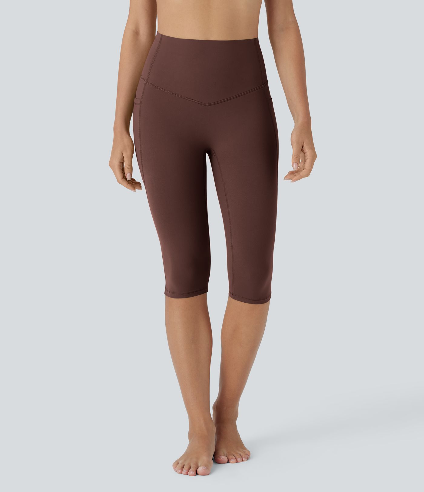 Halara UltraSculpt™ - Pedal-Pusher-Yoga-Leggings mit hohem Bund, Seitentaschen und Bauchkontrolle Halara UltraSculpt™ - Pedal-Pusher-Yoga-Leggings mit hohem Bund, Seitentaschen und Bauchkontrolle