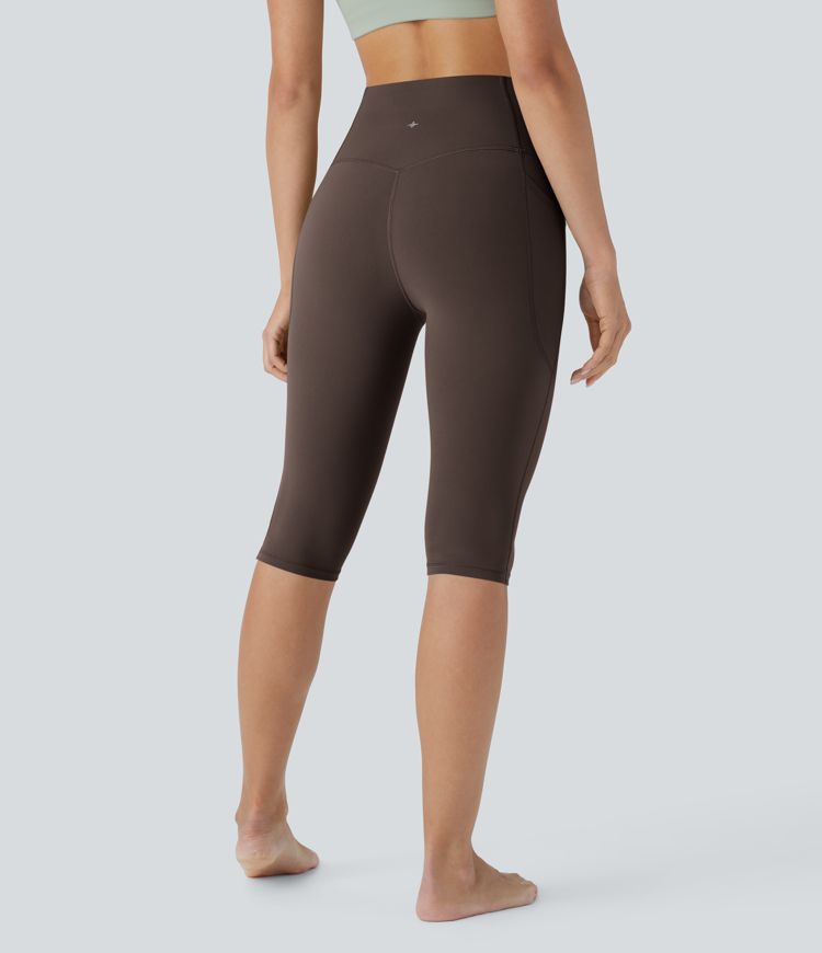 Halara UltraSculpt™ High Waisted Tummy Control Pedal Pusher Yoga Leggings with Pockets