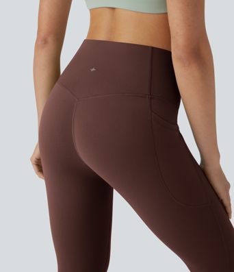 Halara UltraSculpt™ - Pedal-Pusher-Yoga-Leggings mit hohem Bund, Seitentaschen und Bauchkontrolle