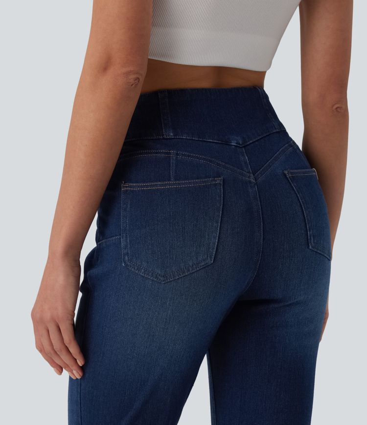 Halara Flex™ High Waisted Bootcut Denim Casual Leggings with Pockets