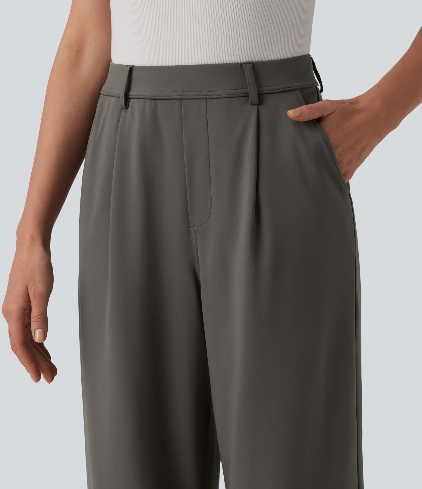 Halara Flex™ DayStretch High Waisted Straight Leg Work Pants with Pockets
