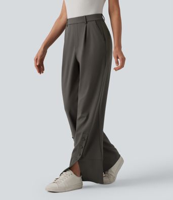 Halara Flex™ DayStretch High Waisted Straight Leg Work Pants with Pockets