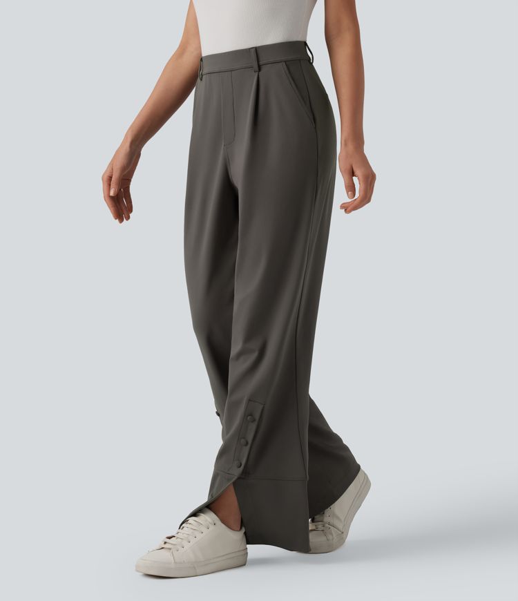 Halara Flex™ DayStretch High Waisted Straight Leg Work Pants with Pockets
