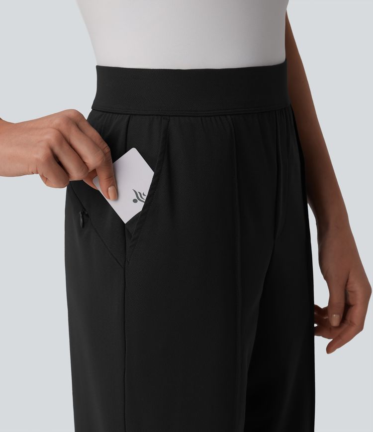 Mid Rise Quick Dry Golf Joggers with Pockets-UPF40+