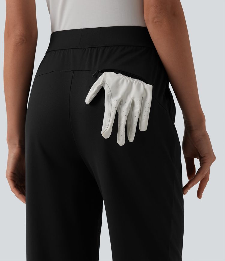 Mid Rise Quick Dry Golf Joggers with Pockets-UPF40+