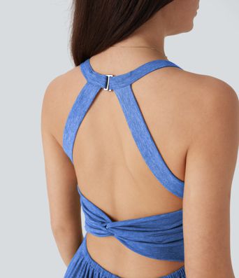 Built-in Bra Wide Leg Casual Jumpsuit with Pockets-Easy Peezy Edition