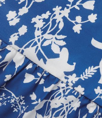 Sweetheart Neck Sleeveless Lace-up Floral Print Maxi Resort Dress