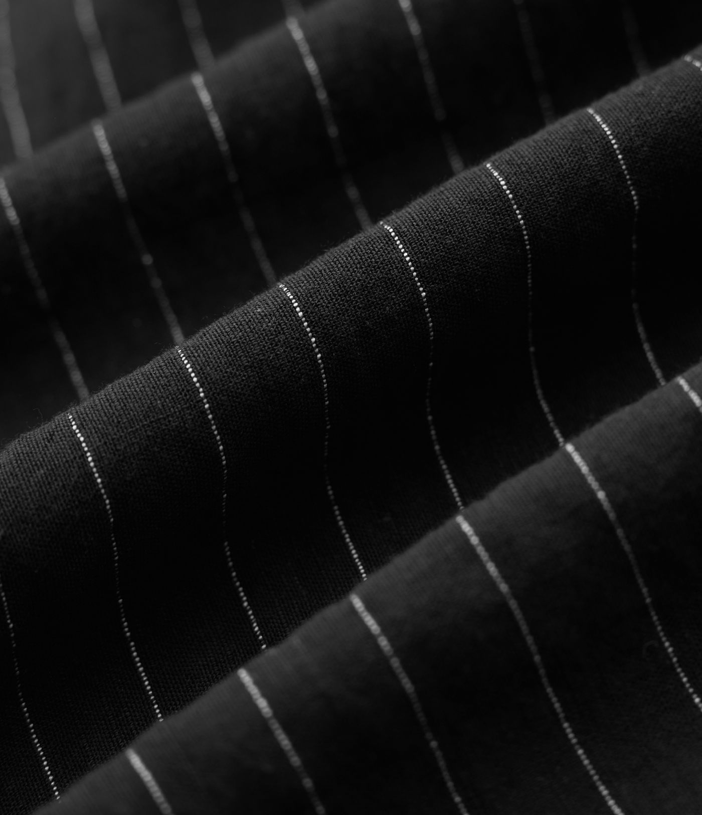 High Waisted Wide Leg Stripe Cropped Casual Linen-Blend Trousers with Pockets