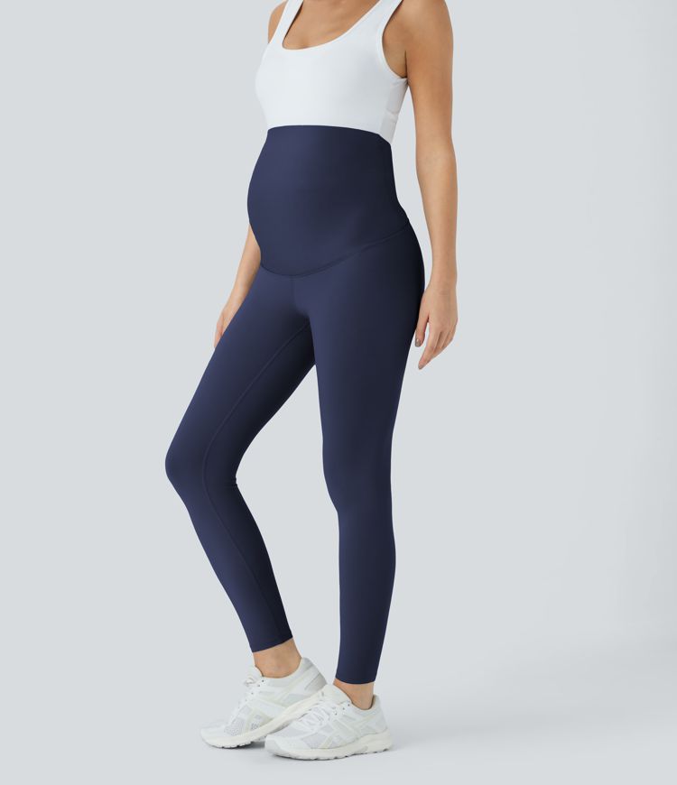 Softlyzero™ Schwangerschafts-Yoga-Leggings mit superhohem Bund und 7/8-Länge 