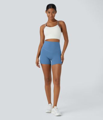 Halara UltraSculpt™ High Waisted Tummy Control Side Pocket Shaping Training Biker Shorts 5''