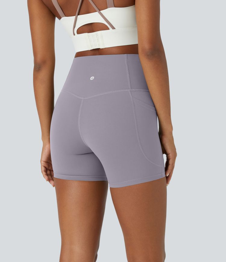 Halara UltraSculpt™ High Waisted Tummy Control Side Pocket Shaping Training Biker Shorts 5''