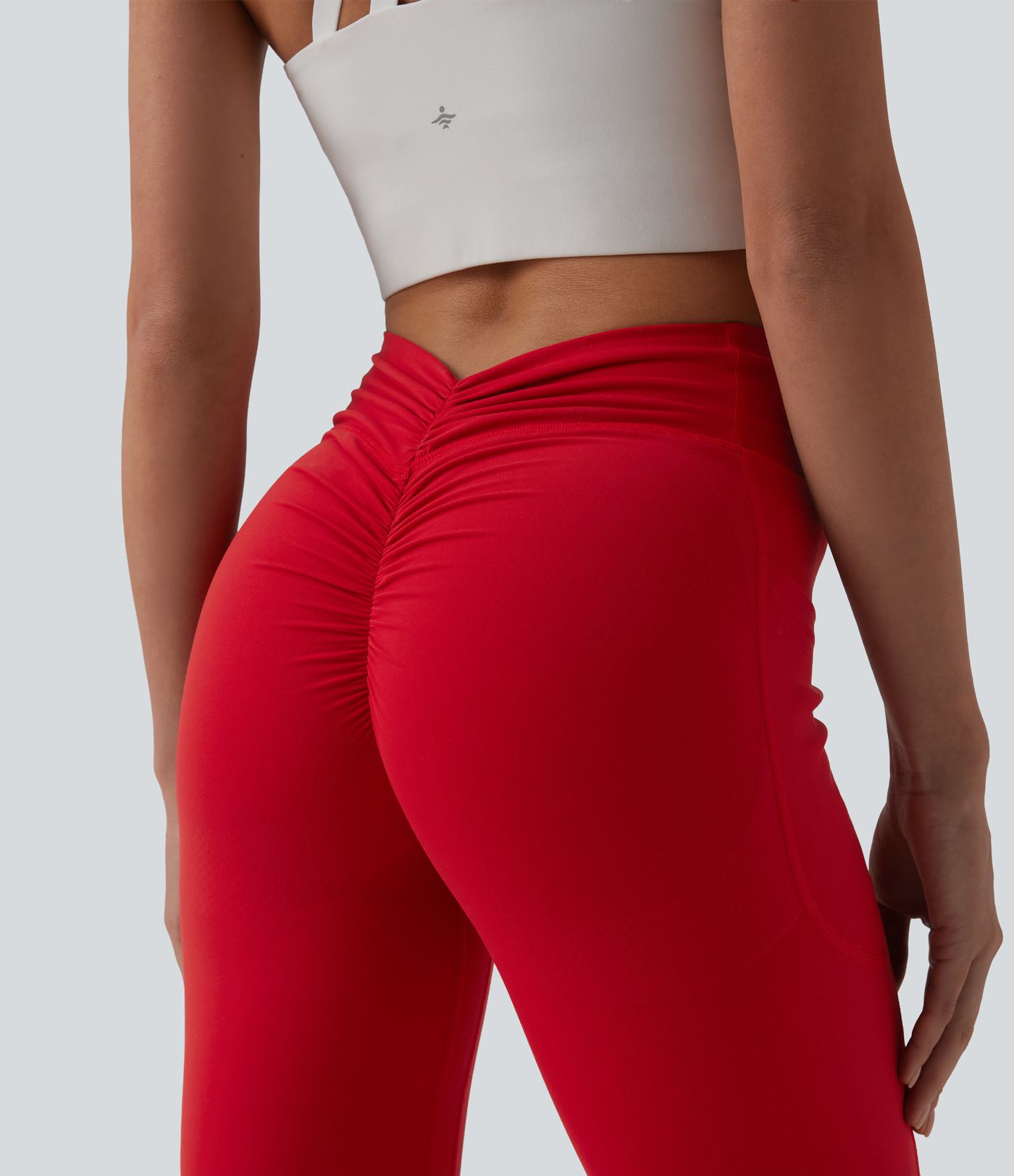 Halara UltraSculpt™ High Waisted Tummy Control Butt Lifting Scrunch Shaping Yoga Bootcut Leggings with Pockets