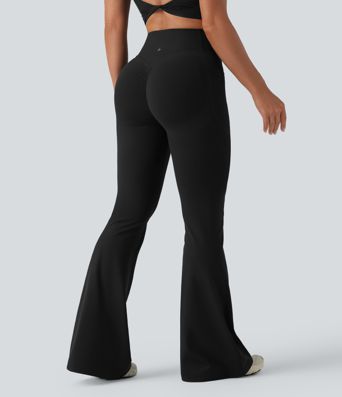 Halara UltraSculpt™ High Waisted Scrunch Butt Lifting Tummy Control Shaping Yoga Flare Leggings with Pockets