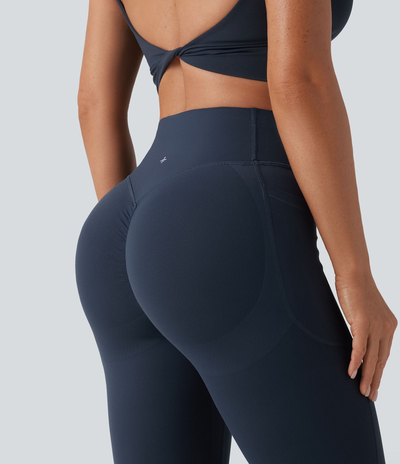 Halara UltraSculpt™ High Waisted Scrunch Butt Lifting Tummy Control Shaping Yoga Flare Leggings with Pockets