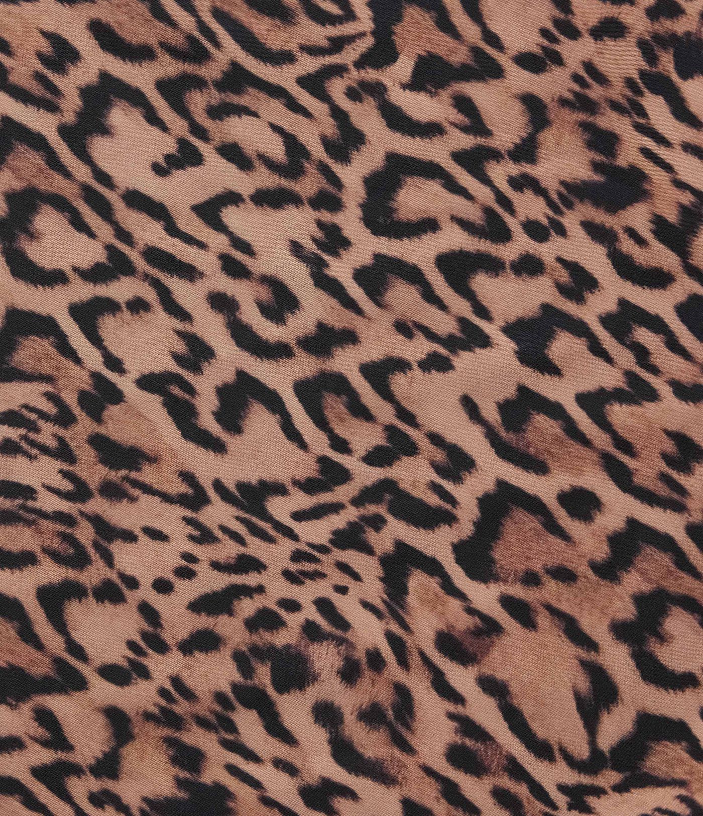 High Waisted Tie Side 2-in-1 Leopard Print Flowy Mini Tennis Skirt with Pocket