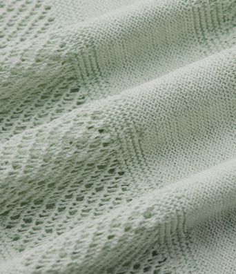 Round Neck Short Sleeve Crochet Work Jumper