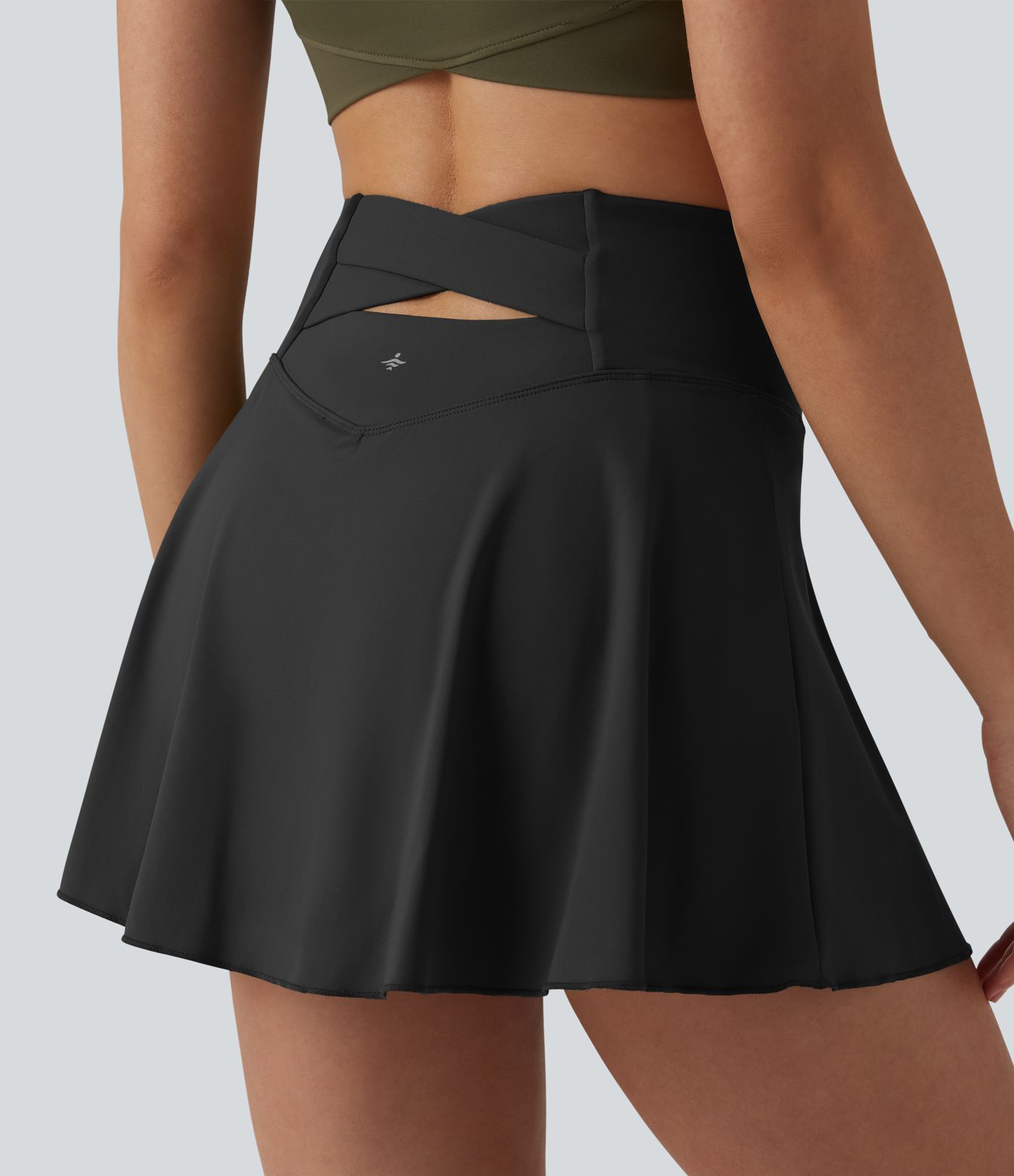 SoftlyZero™ Airy Jupe-short tennis mini 2-en-1 gainante taille haute toucher frais avec poches - UPF50+