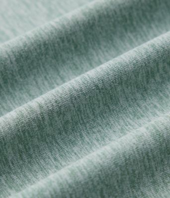 Top sport col cœur manches longues chiné